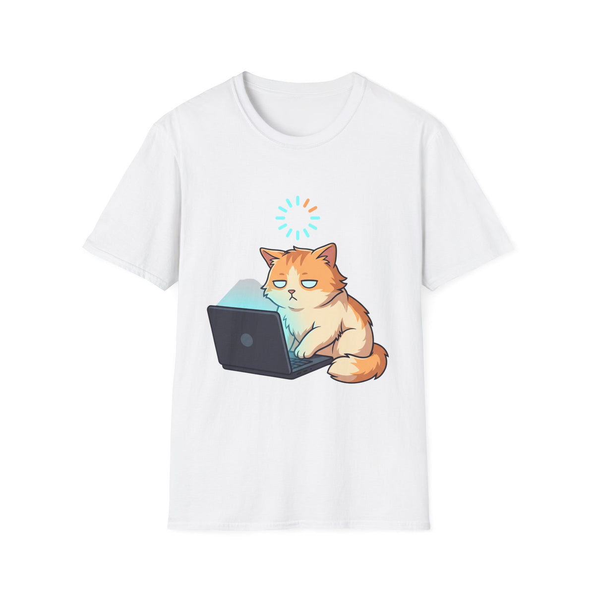 Tired cat coder