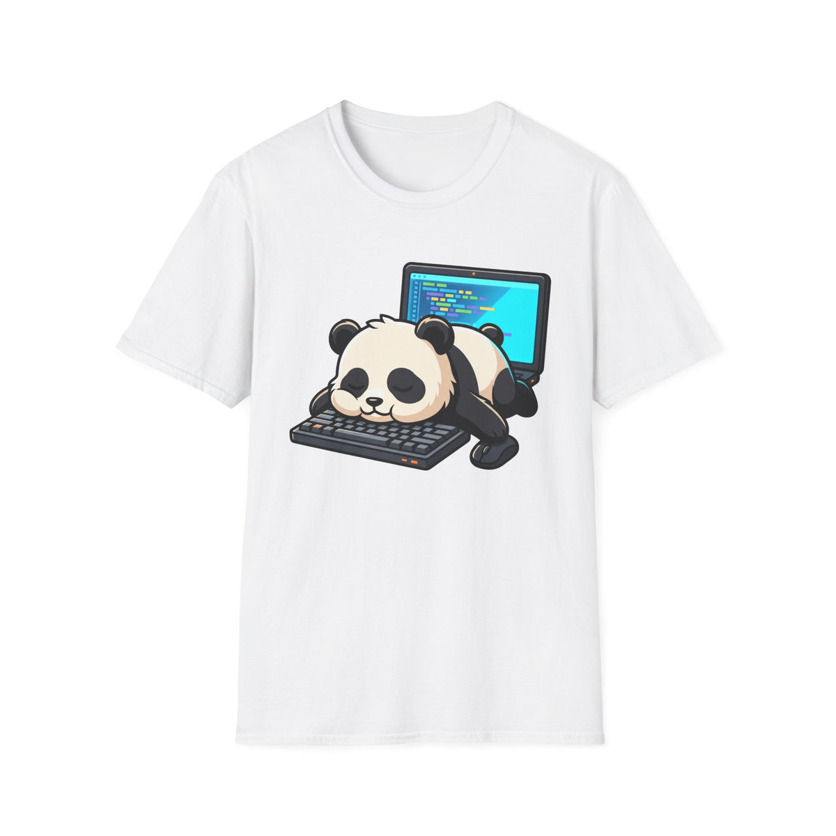 Sleepy panda coder