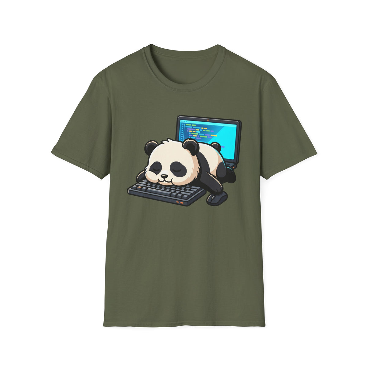 Sleepy panda coder